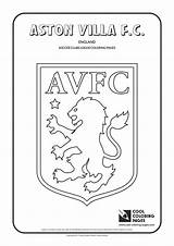 Aston Villa Coloring Pages Logo Cool Soccer Logos Clubs Fc Kids Club Colouring United Newcastle Color Choose Board sketch template