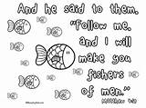 Fishers Church Fishermen Crafts Fishing Disciples Ministryark Lds Fisherman Apostles Mathew sketch template
