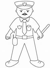Policeman Coloring Pages sketch template