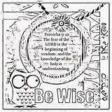 Coloring Wisdom Bible Sheets Verse Pages Treasure Childrens Children Activity Colouring Gems Box Fear Proverbs Color Lord Printable Scripture Christian sketch template
