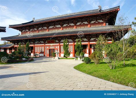 chinese tang dynasty architecture royalty  stock photography image