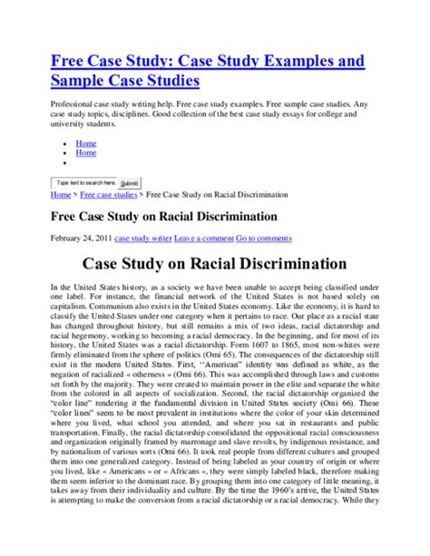 sample case study paper case study template   caoaoea