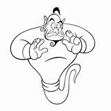 Kleurplaat Aladdin Genie Disney Leukvoorkids Kleurplaten sketch template