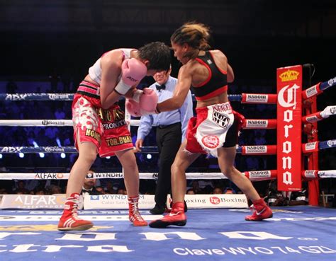 women boxing knockout punches
