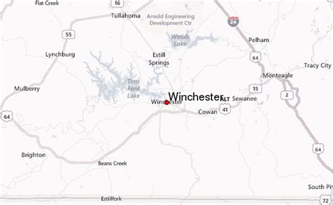 winchester tennessee location guide