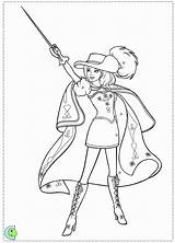 Coloring Pages Musketeers Three Barbie Colouring Musketeer Printable sketch template