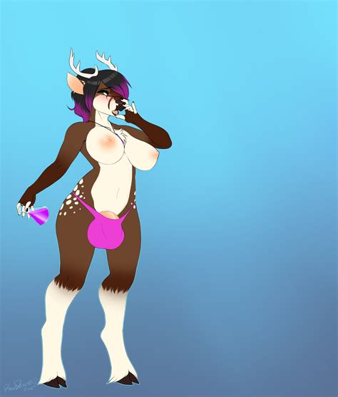 Rule 34 1futa 5 Fingers Anthro Antlers Areola Balls In