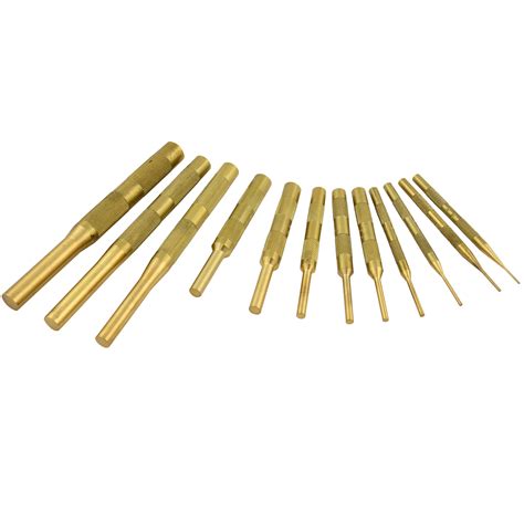 piece brass pin punch set gray tools  store