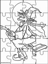 Halloween Jigsaw sketch template