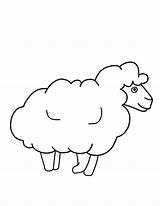 Sheep Outline Drawing Coloring Lamb Draw Pages Coloringsky Drawings Paintingvalley Choose Board sketch template
