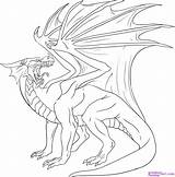 Dragon Sketch Pages Draw Drawing Coloring Colouring Realistic Steps Red Step Print Colourin Fiery sketch template