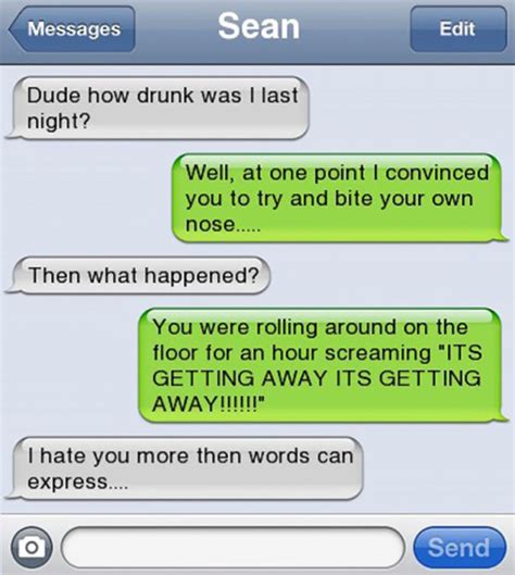 Drunk Text Messages