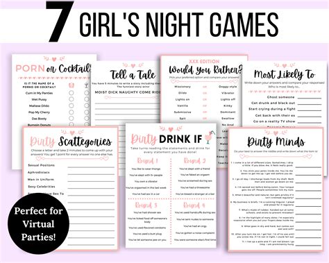 girls night games girls night game bundle ladies night etsy canada