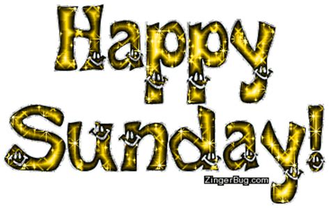 happy sunday yellow glitter smiley text glitter graphic greeting comment meme  gif