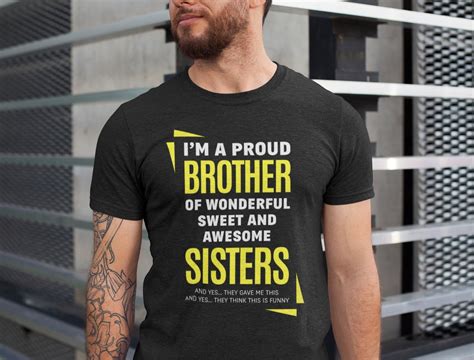 proud brother shirt gift  brother im  proud etsy