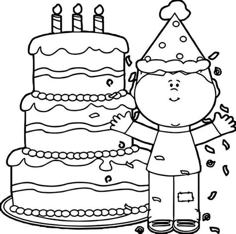 boy happy birthday coloring page birthday coloring pages happy