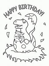 Birthday Coloring Pages Kids Dinosaur Happy Printables Printable Little Card Cards Drawing Sheets 3rd Dinosaurs Holiday Patterns Sheet Choose Board sketch template