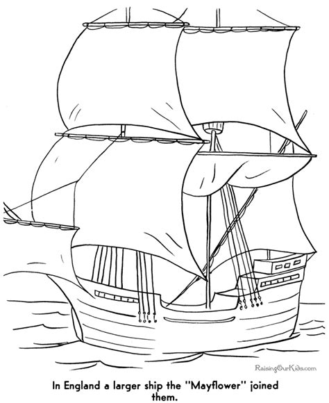 printable mayflower coloring pages  printable thanksgiving