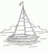 Sailboat Barche Boote Navi Vela Colorare Bojanka Camac Ausmalen Segelboot Transportmittel Trasporto Mezzi sketch template