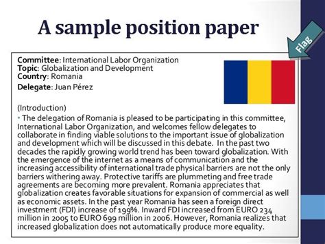 position paper mun sample position paper romania