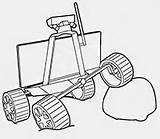 Rover Space Drawing Draw Getdrawings Moon Drawings sketch template
