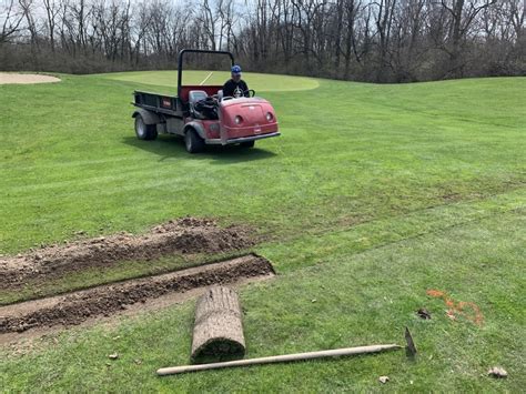 14 Drain Installed During Shut Down Turtle Run Golf Club