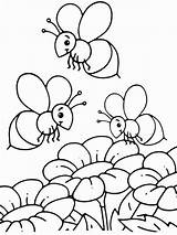 Coloriage Abelha Abeille Gratuitement Nectar Fleurs Honeycombe Colorier Insect Visiter Récoltent Abeilles Raskrasil Jardim sketch template