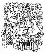 Musical Coloring Pages Drawing Getdrawings sketch template