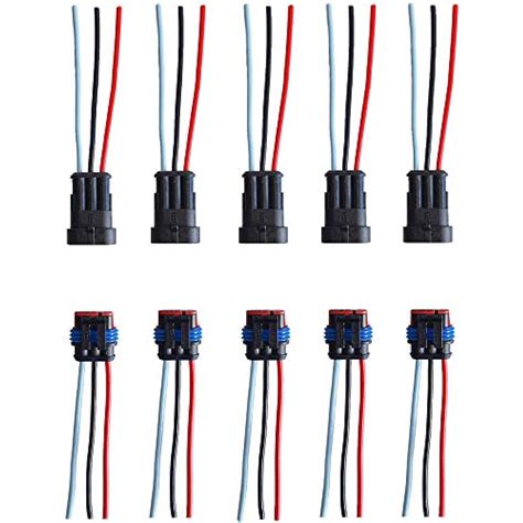 zonelistore  pin   awg waterproof wire connectors plug mm series pack ebay