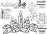 Adviento Calendario Evangelios Ciclo sketch template