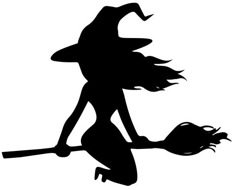 halloween witch  broom silhouette png image gallery yopriceville