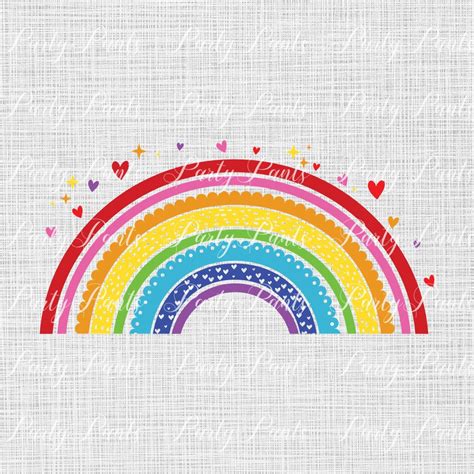 boho rainbow template