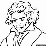 Coloring Beethoven Ludwig Van Historical Pages Music Para Famous Clipart Figures Thecolor Lessons Color Colorear Today Others School Clipground Imprimir sketch template