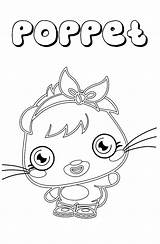 Moshi Coloring Pages Monster Poppet Cute Size Print sketch template