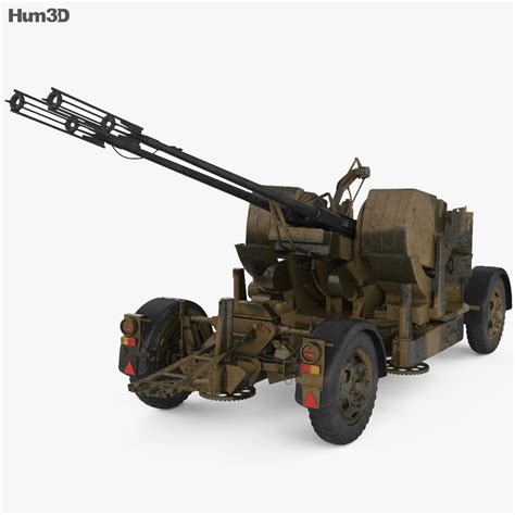 oerlikon gdf  mm twin cannon  model military  humd