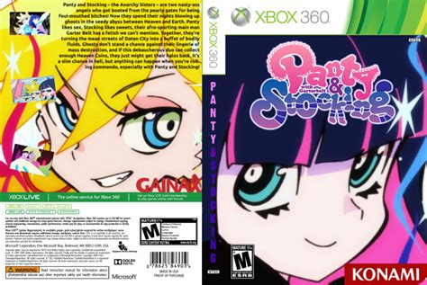 Panty And Stocking With Garterbelt Xbox 360 Box Art Cover By