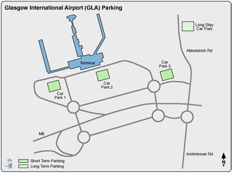 glasgow airport car park map