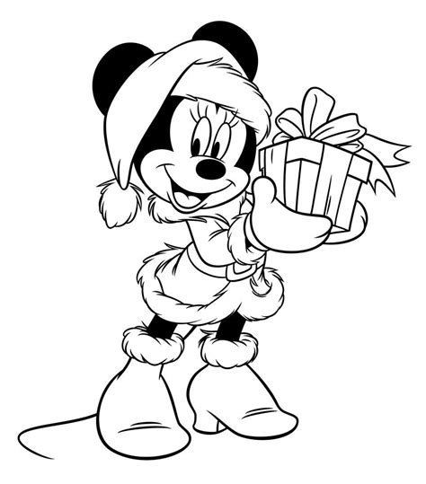 minnie mouse christmas coloring pages warehouse  ideas