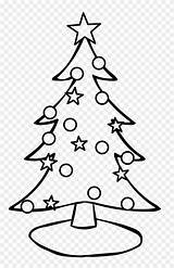 Christmas Coloring Tree Pages Charlie Brown Decorating Trees Clipart Stars Clip Simple sketch template