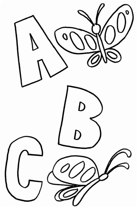 abc coloring pages  preschoolers  getcoloringscom