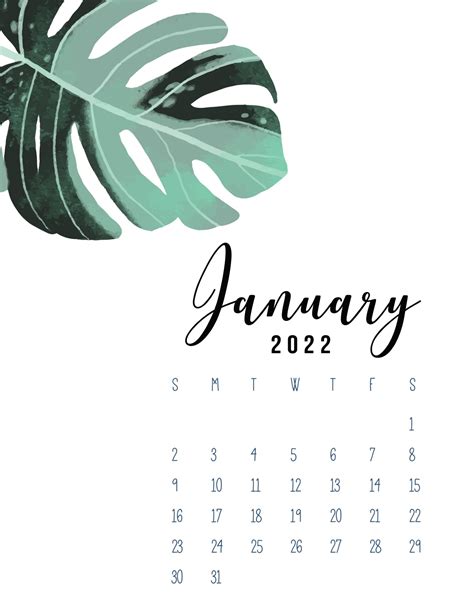 january  calendar template  printable calendar  january