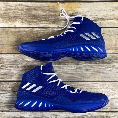 adidas sm crazy explosive boost  basketball shoes blue size