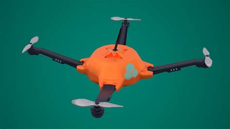 asset scout drone quadrocopter cgtrader