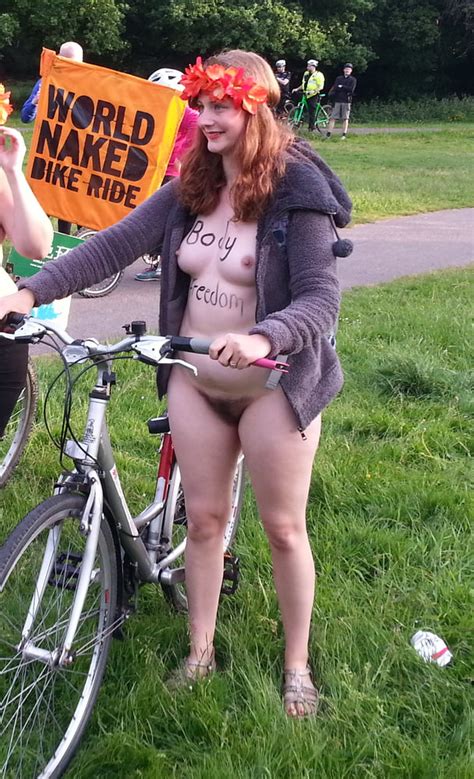 Cute Brunette Southampton 2016 Wnbr World Naked Bike Ride 28 Pics
