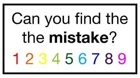 Can You Find The Mistake In 5 Seconds Try The Latest Puzzle Stumping