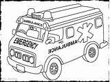 Coloring Pages Truck Ambulance Fire Drawing Car Ems Jeep Print Mail Printable Hospital Drawings Cool Colouring Kids Wreck Safari Racing sketch template