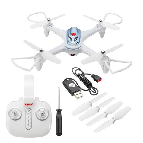 syma xw ghz rc quadcopter drone  camera fpv wi fi drons ar kameru balts