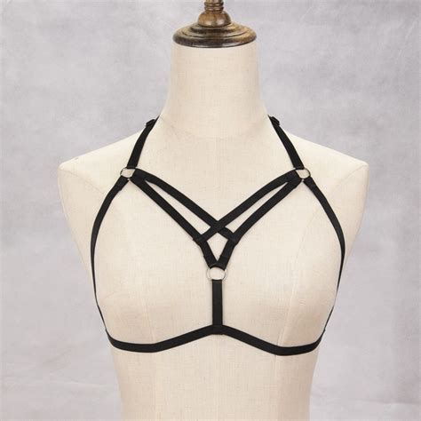 jlx harness sexy lady harness cup less bra with suspenders belt club