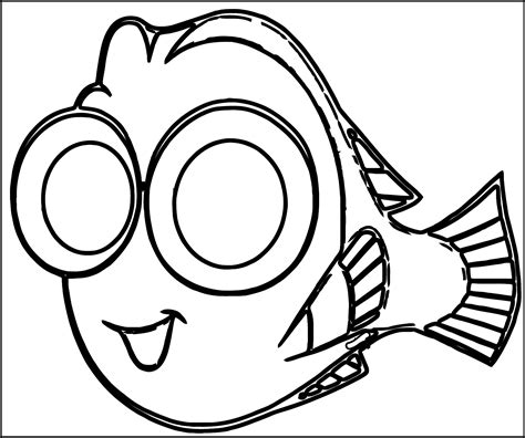 dory fish coloring page coloring pages