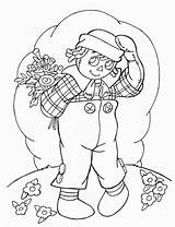 Raggedy Ann Coloring Pages Cartoons Andy Printable Click sketch template